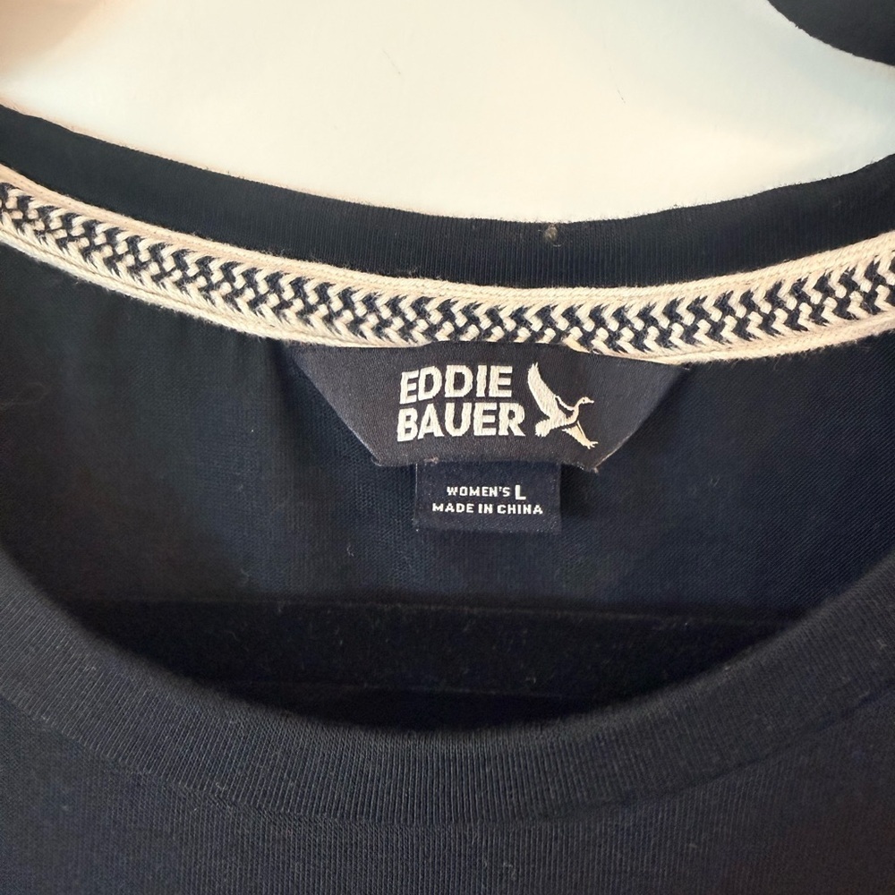 Eddie Bauer Black Crew Neck Tee - Picture 3 of 8